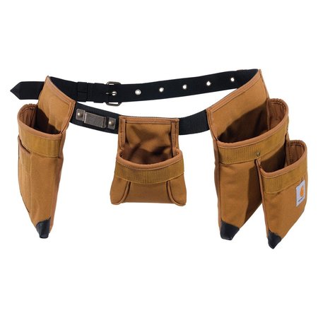 CARHARTT Belt, 7-Pocket Tool Belt, Brown, Brown, 1200-denier Polyester CT0347